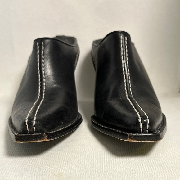 Charlie 1 Horse Black Leather Western Mules – Women’s Size 6 - EUC - Picture 7 of 13